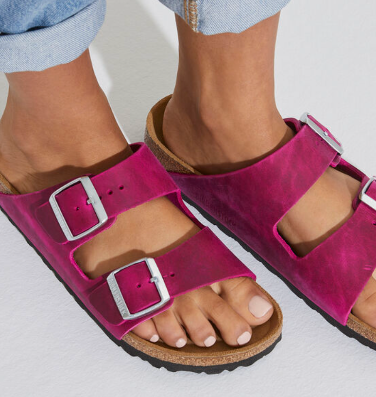 Arizona Fuchsia Oil Leather (Narrow)
