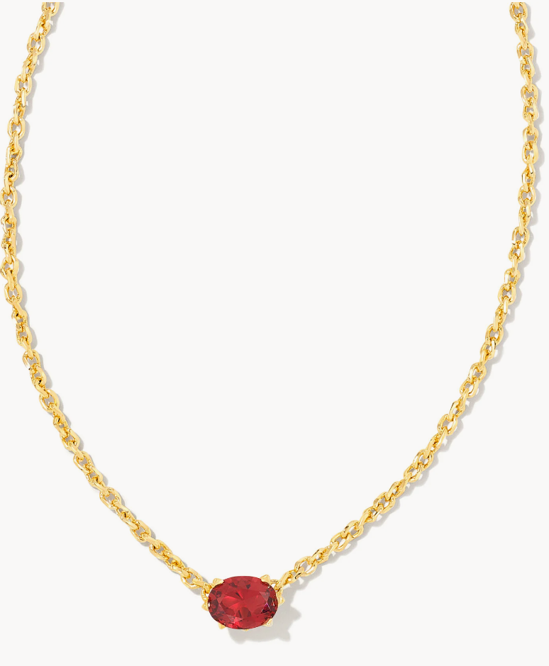 Kendra Scott Cailin Pendant - Burgundy