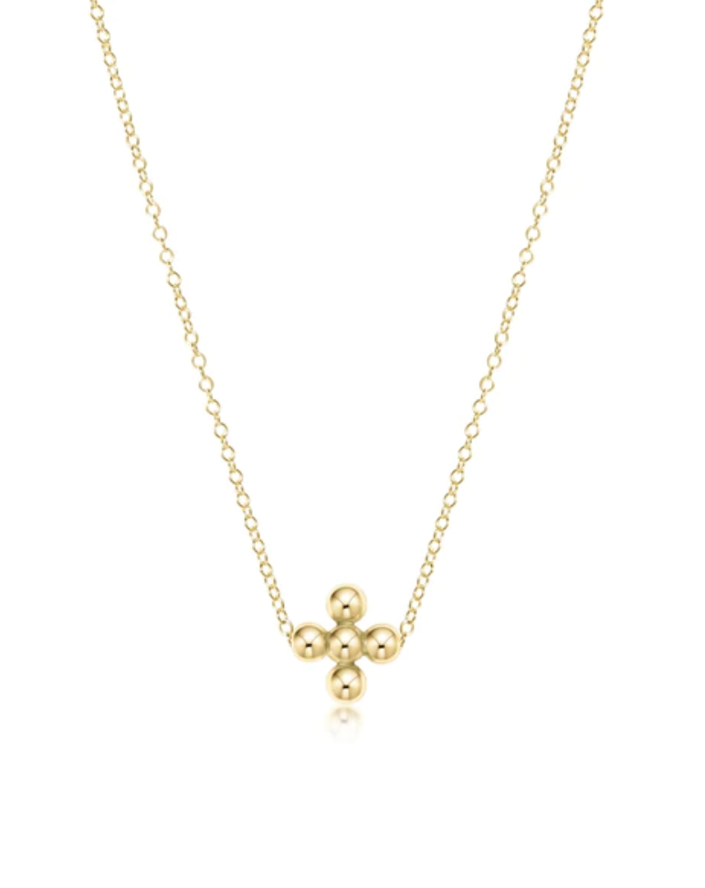 Enewton SIGNATURE CROSS NECKLACE GOLD