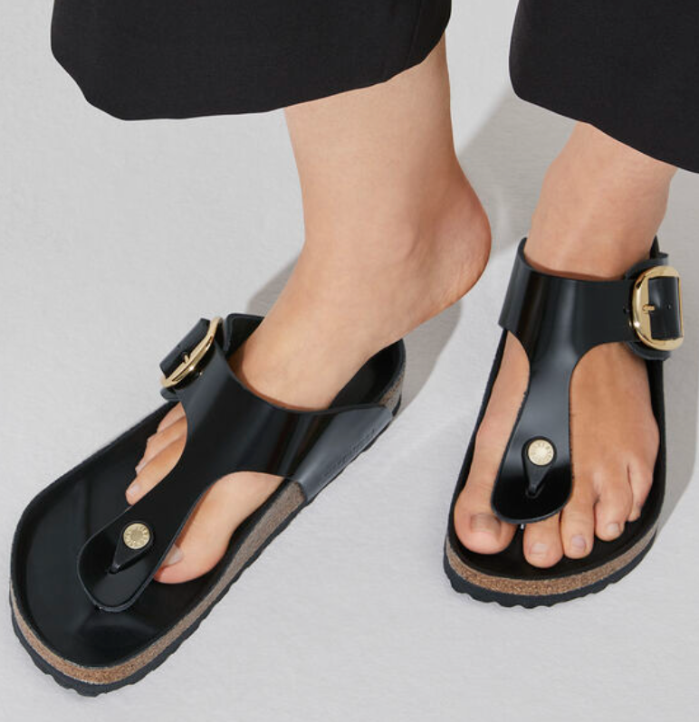 Gizeh Big Buckle Black High Shine