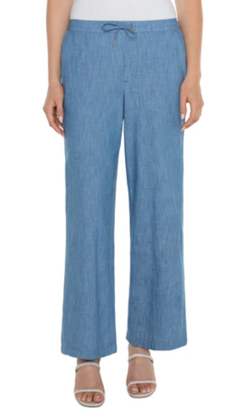 Liverpool Relaxed Wide Leg - Chambray
