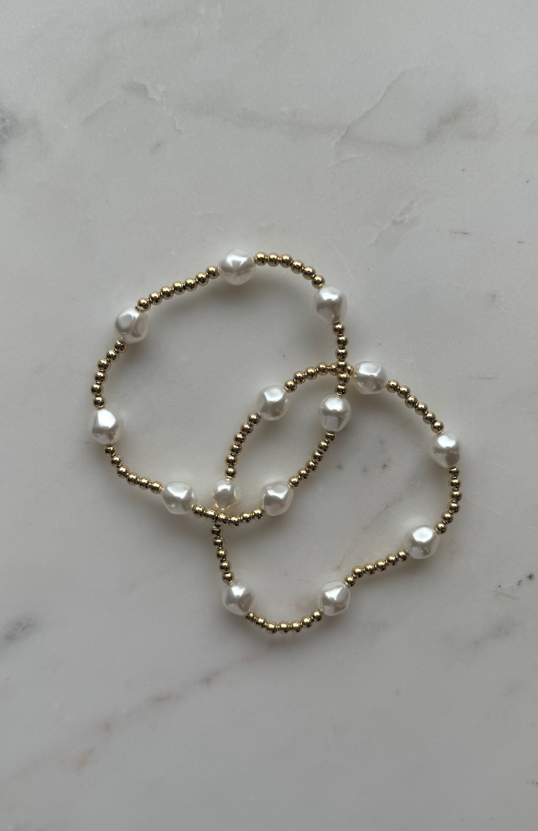 Enewton Admire Pearl Gold Bracelet 3mm