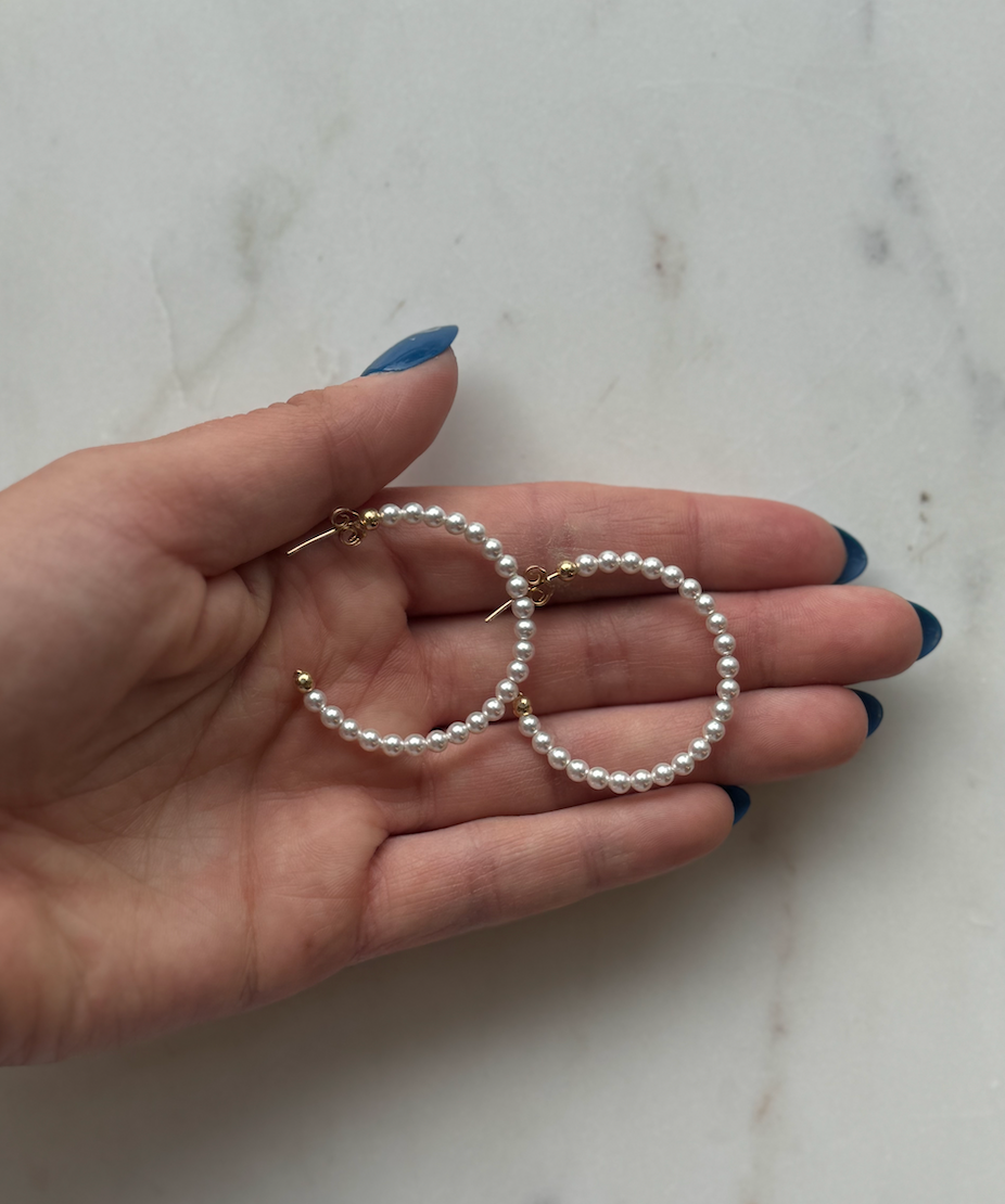 Enewton Beaded Gemstone Pearl 1.25"