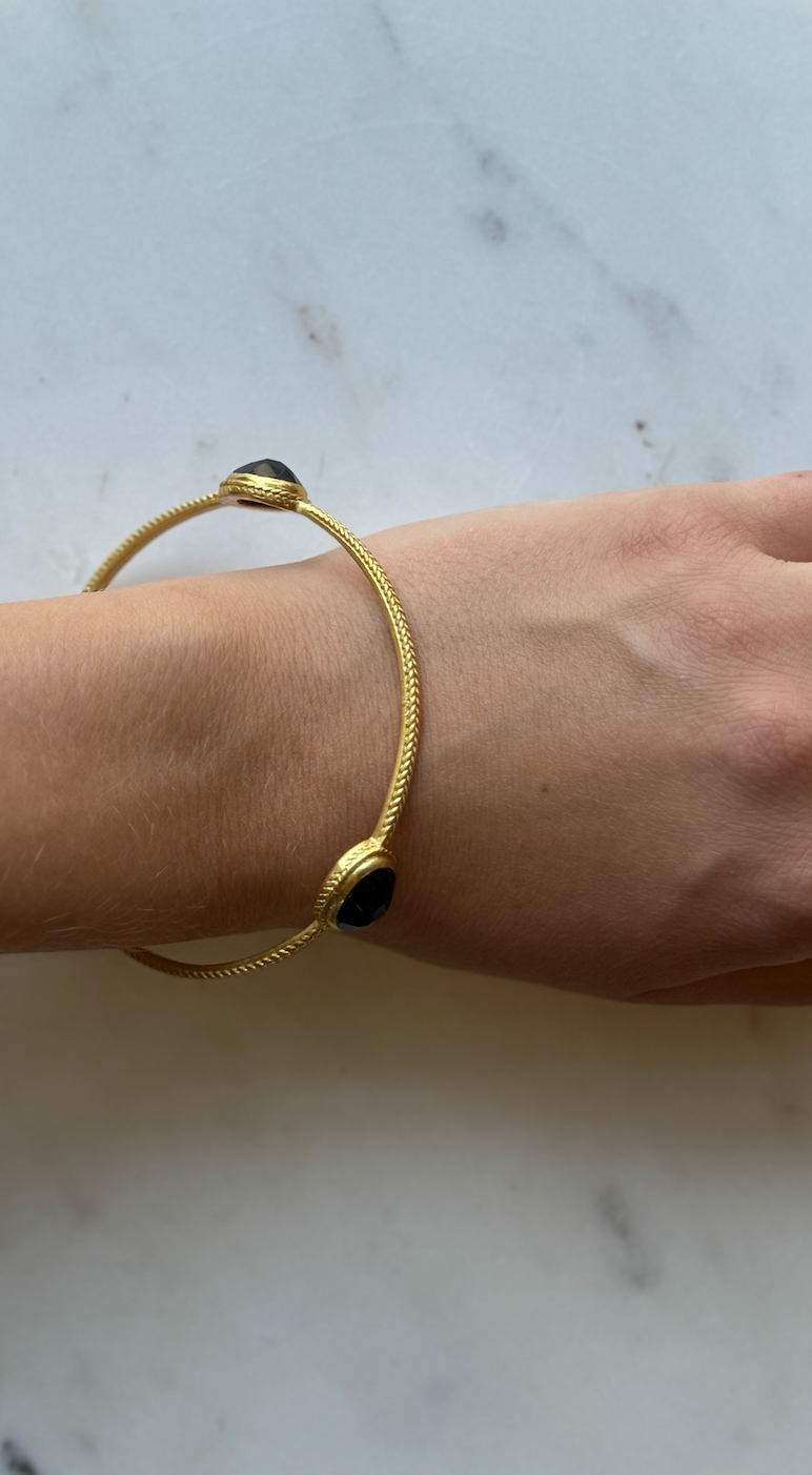 Julie Vos Calypso Bangle - Black