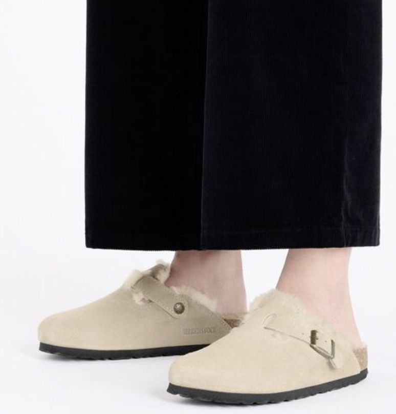 Boston Taupe Shearling Narrow