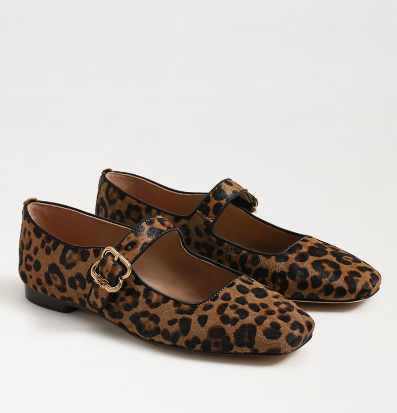 Sam Edelman Michaela Mary Jane Tan Leopard
