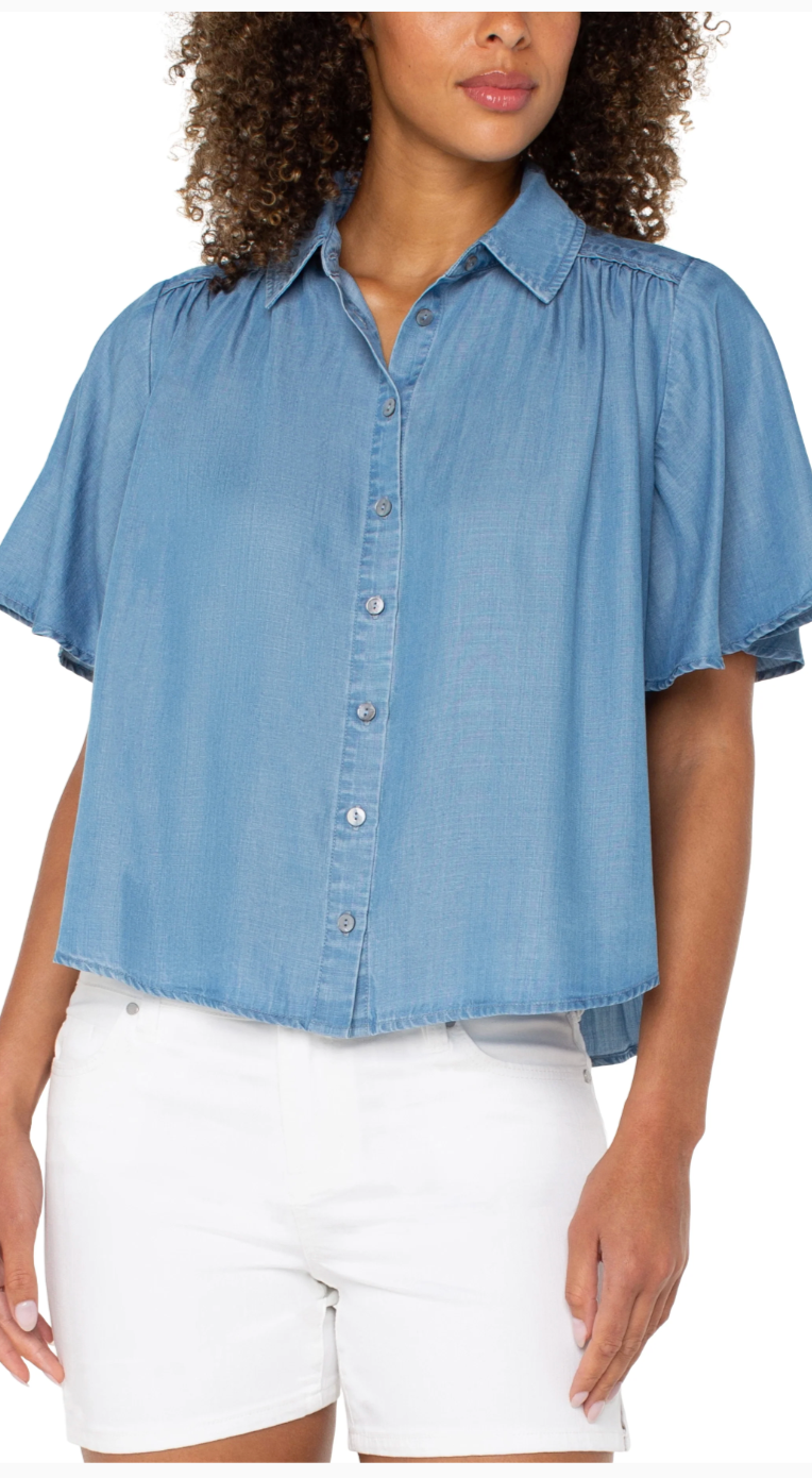 Liverpool 1/2 Sleeve Button Up Delwood