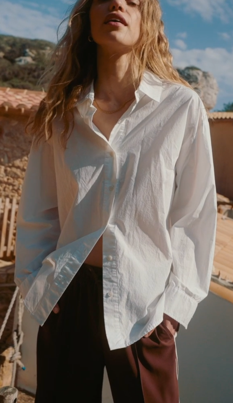 Z Supply Elevated Poplin Button Up White