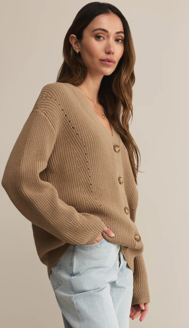 Z Supply Voyager Cardigan Tan