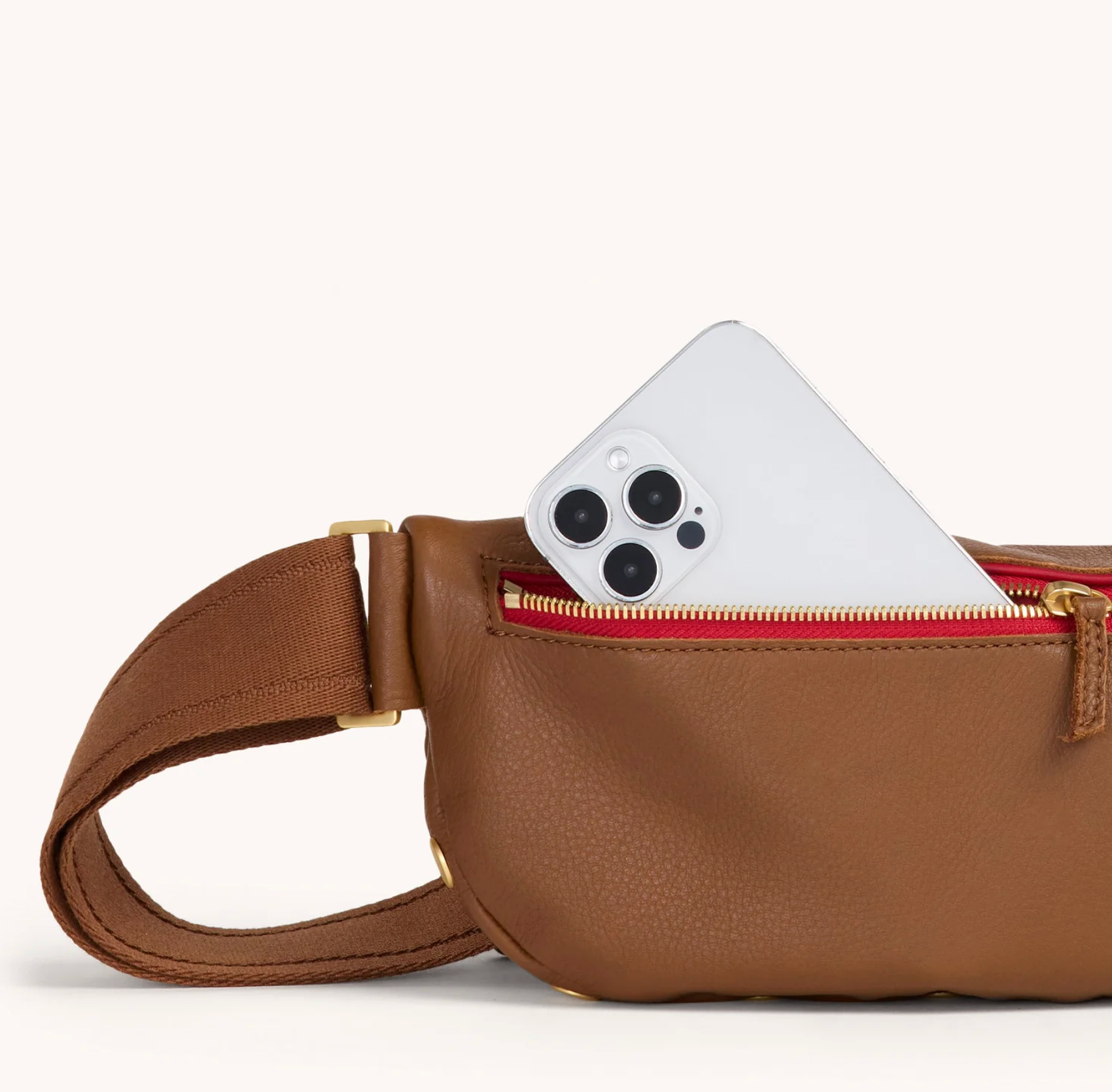 Hammitt Charles Crossbody Medium - Mahogany Pebbled Leather