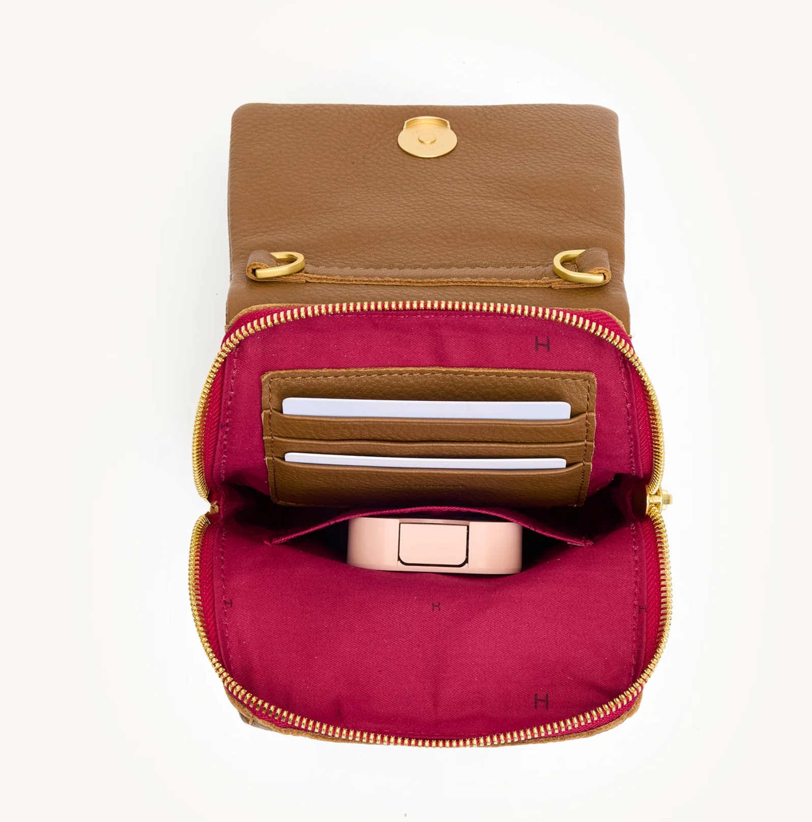 Hammitt VIP Mobile - Mahogany Pebbled Leather