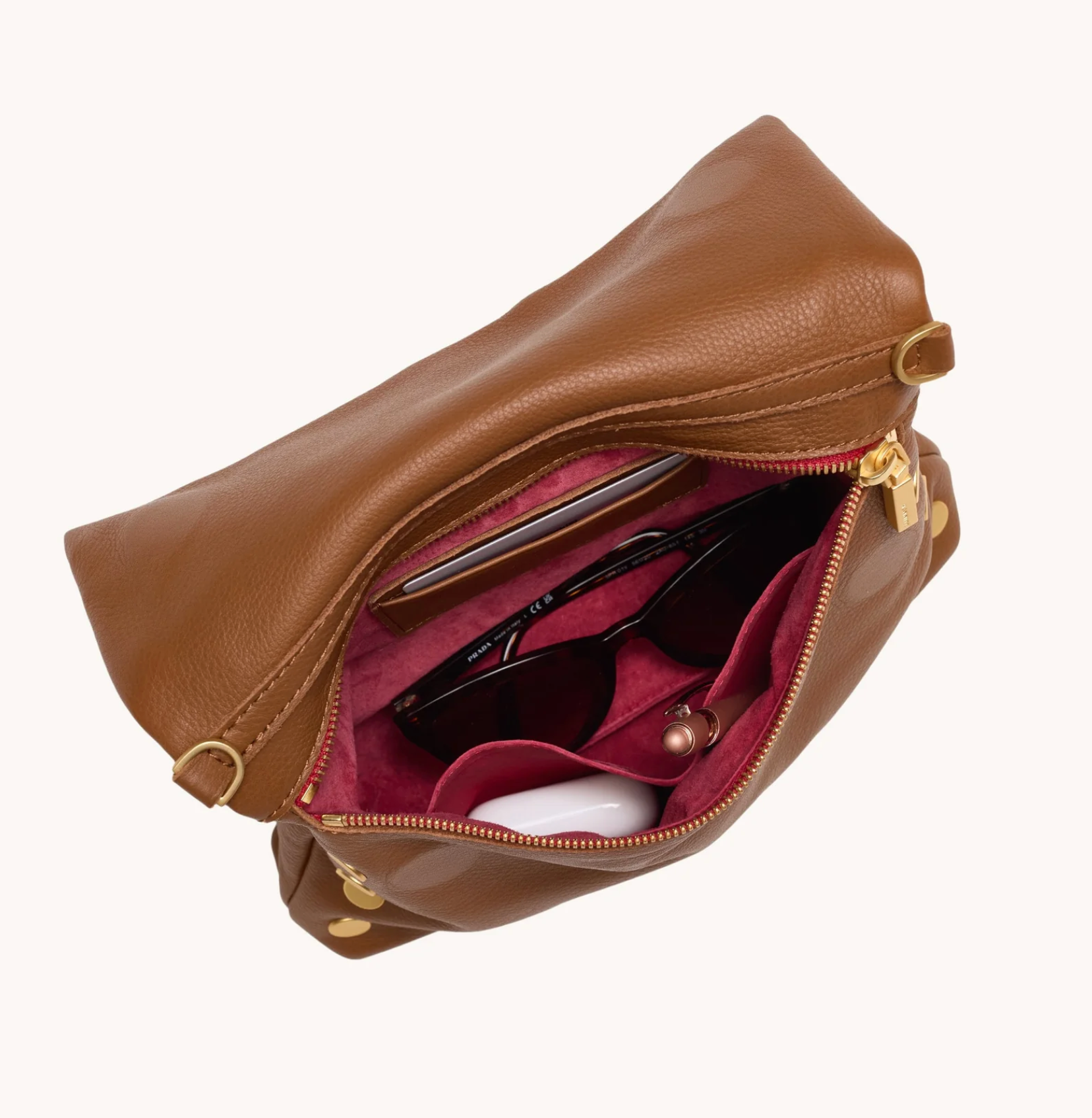 Hammitt Vip Medium Mahogany Pebbled Leather