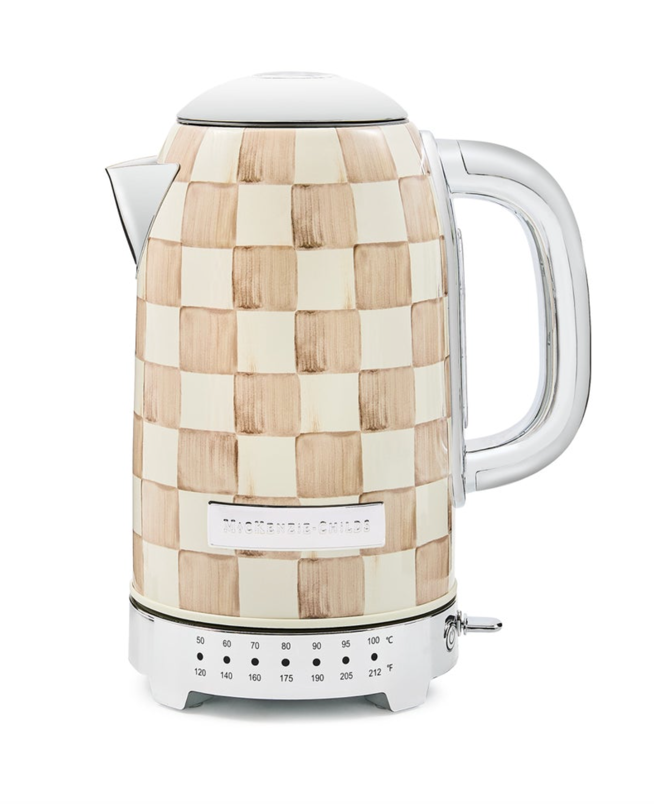 Mocha Check Electric Kettle