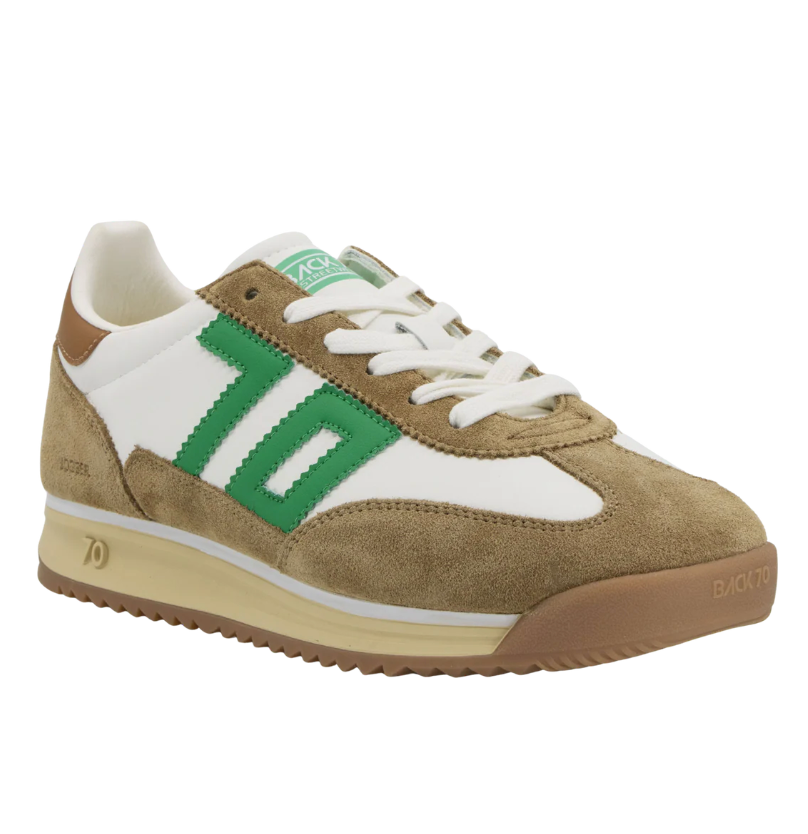 Back 70 - Jogger M White Camel Green