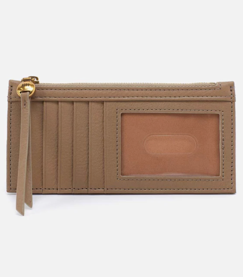 HOBO Carte Card Case - Cedar Sagebrush Pebbled Leather