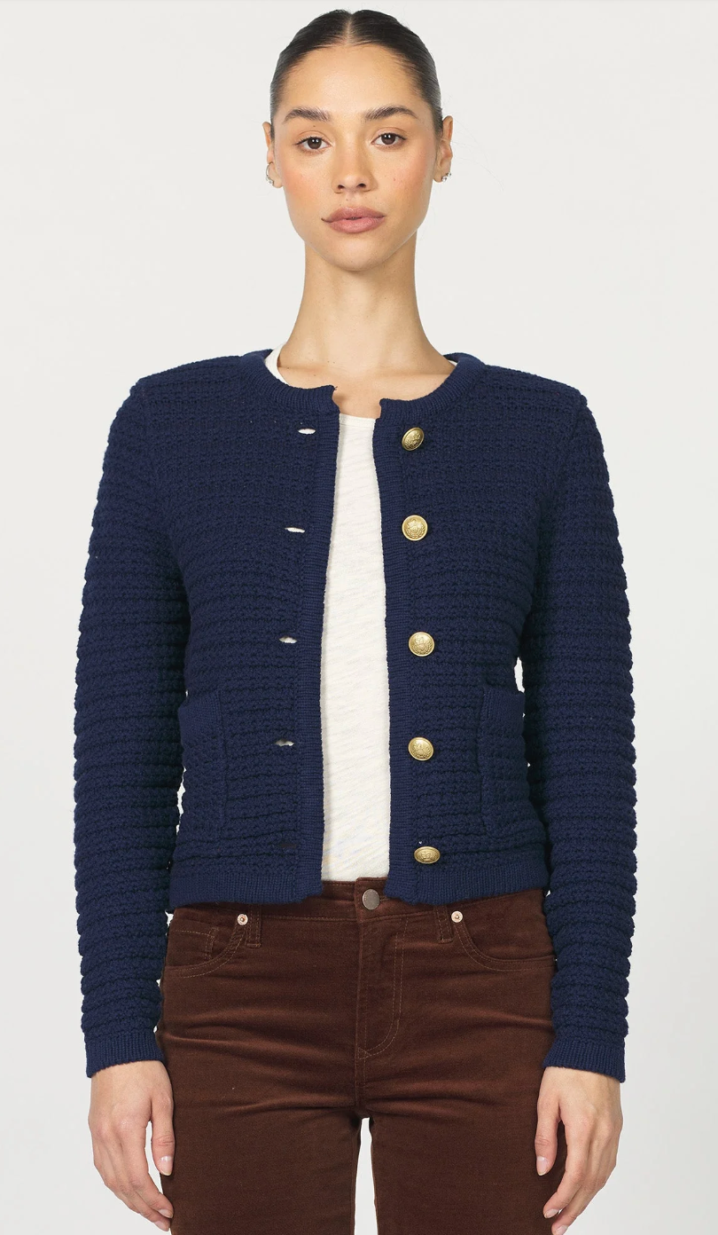 Dear John Cambria Cardigan - Black Iris