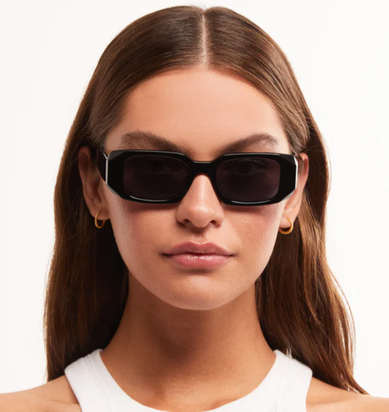 Off Duty Sunglasses - Polished Black