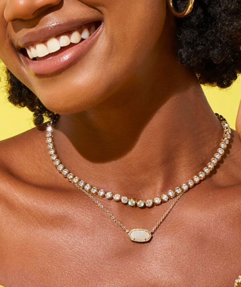 Kendra Scott Elisa Gold-White Drusy