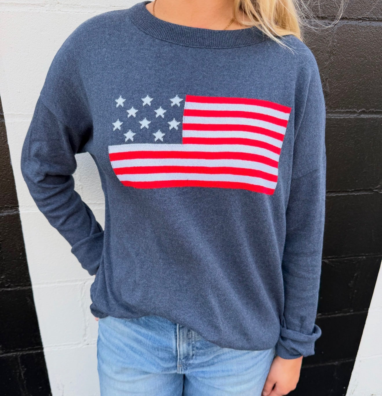 Town Pride - Flag Boxy Sweater Jean