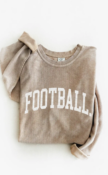 Football Thermal Pullover - Latte