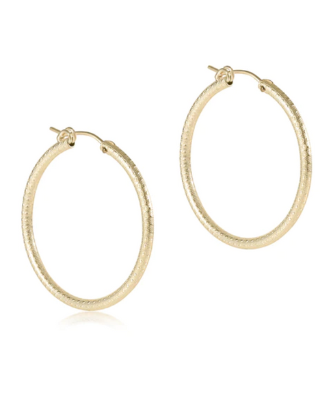 ROUND GOLD HOOPS 1.25"