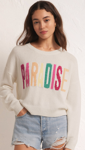 Paradise Sweater White