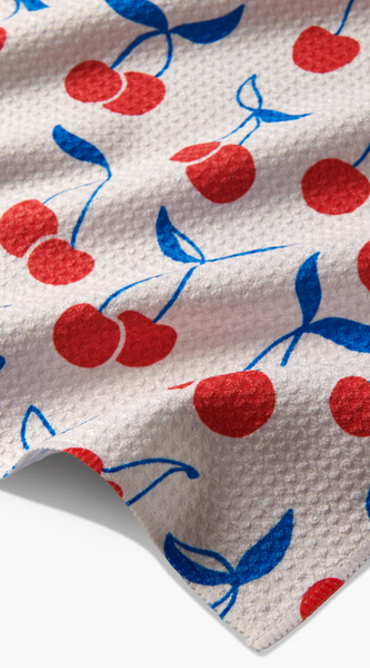 Geometry Very Cherry Tea Towel