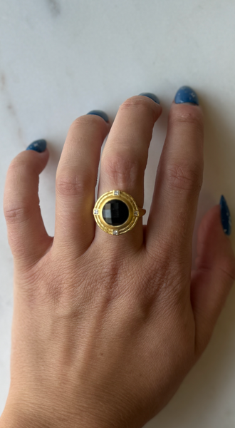 Astor Ring - Obsidian