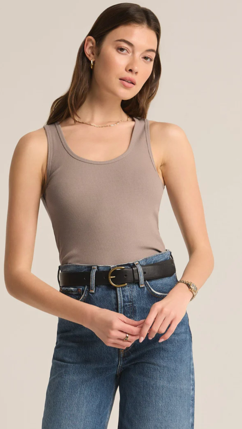 Z Supply Essy Ribbed Crop Tank