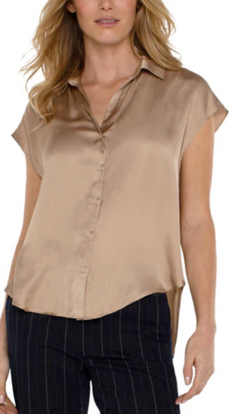 Liverpool Dolman Sleeve Blouse - Champagne