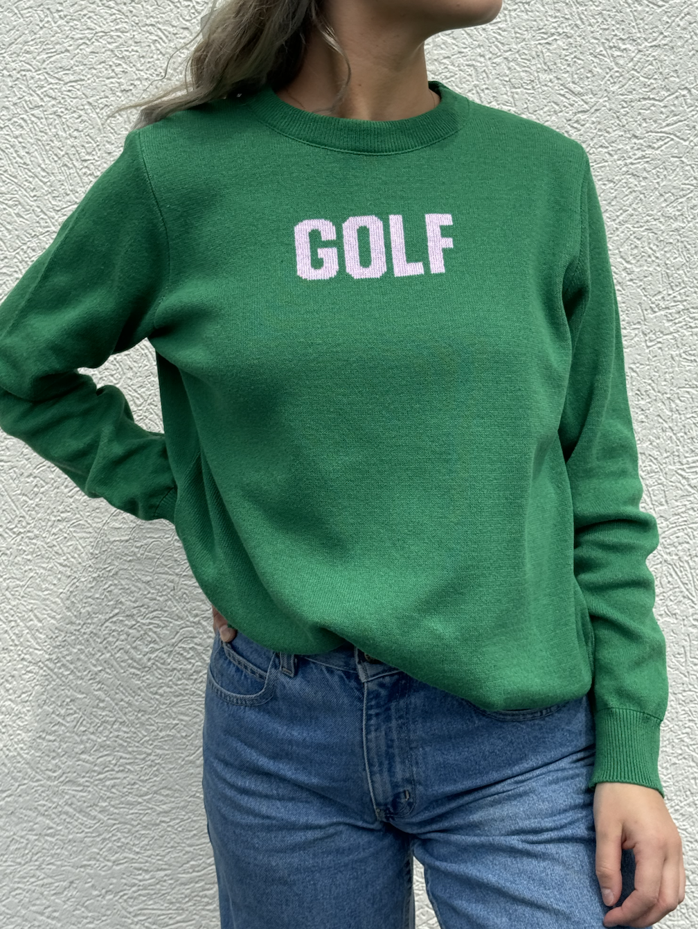 Golf Green/Pink Sweater