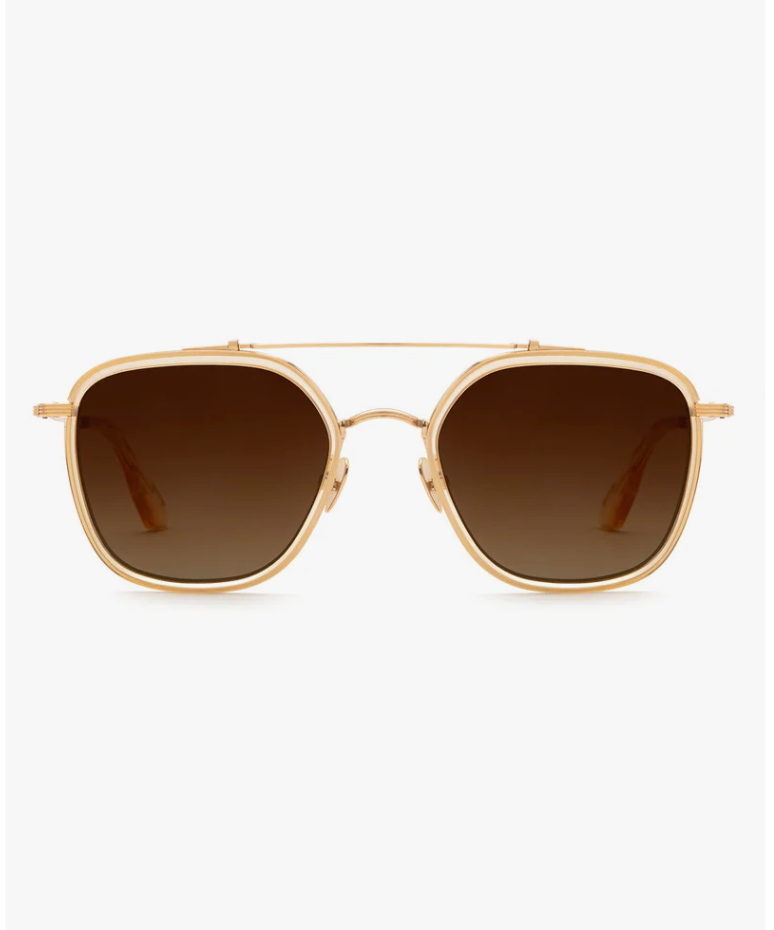 Krewe Austin 18K  Titanium & Champagne Polarized