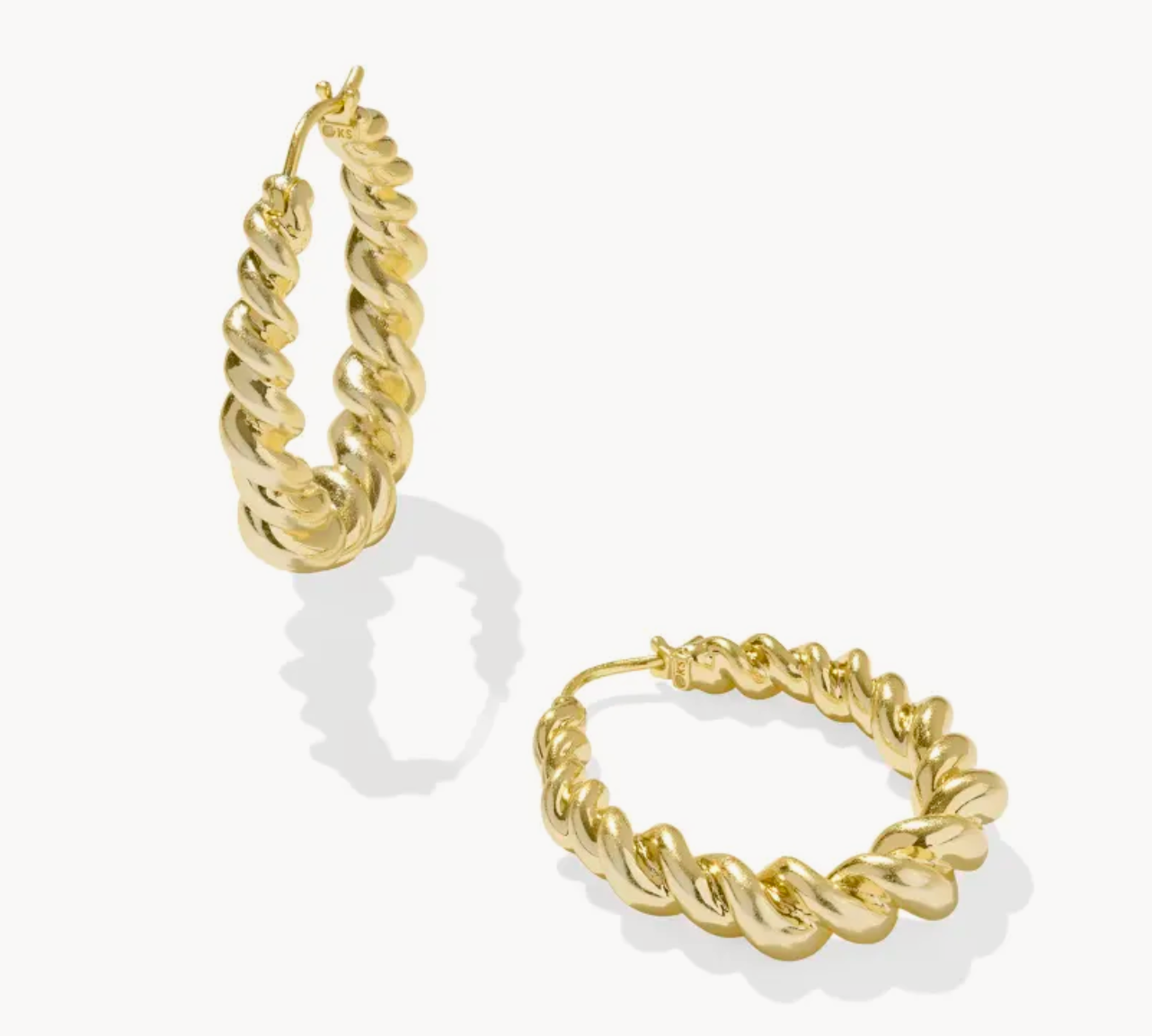 Kendra Scott Haisley Hoop - Gold