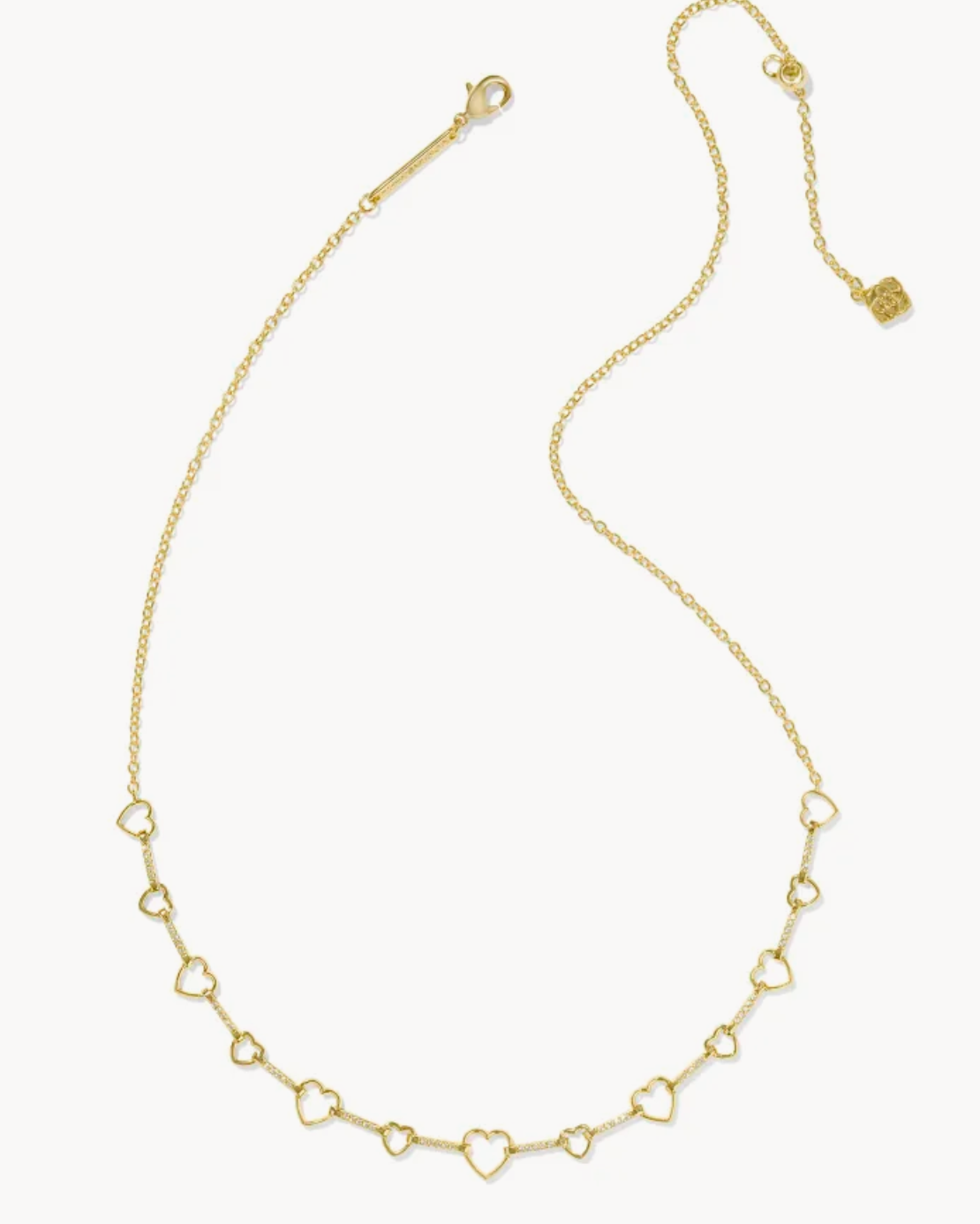 Kendra Scott Haisley Heart Strand Necklace Gold