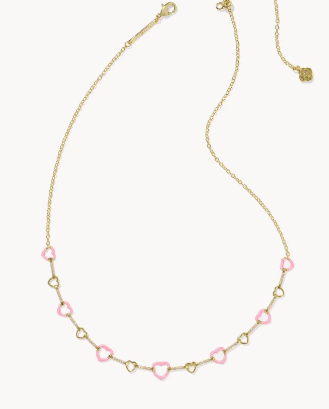 Kendra Scott Haisley Heart Strand Pink Gold