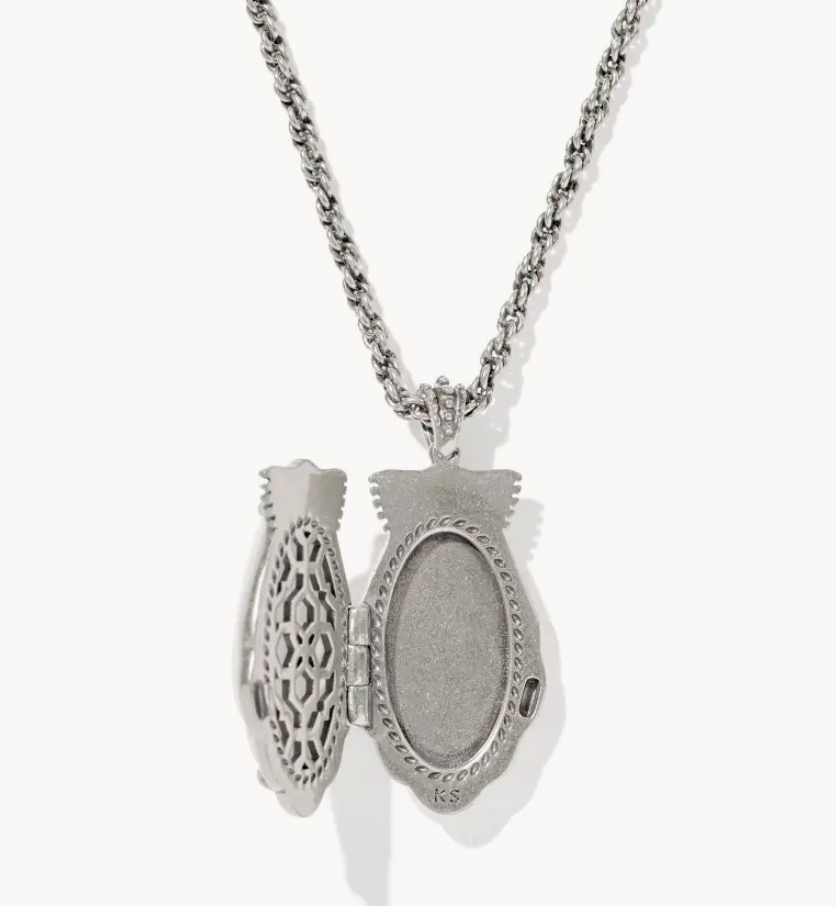 Alexa Locket Silver Ivory MOP