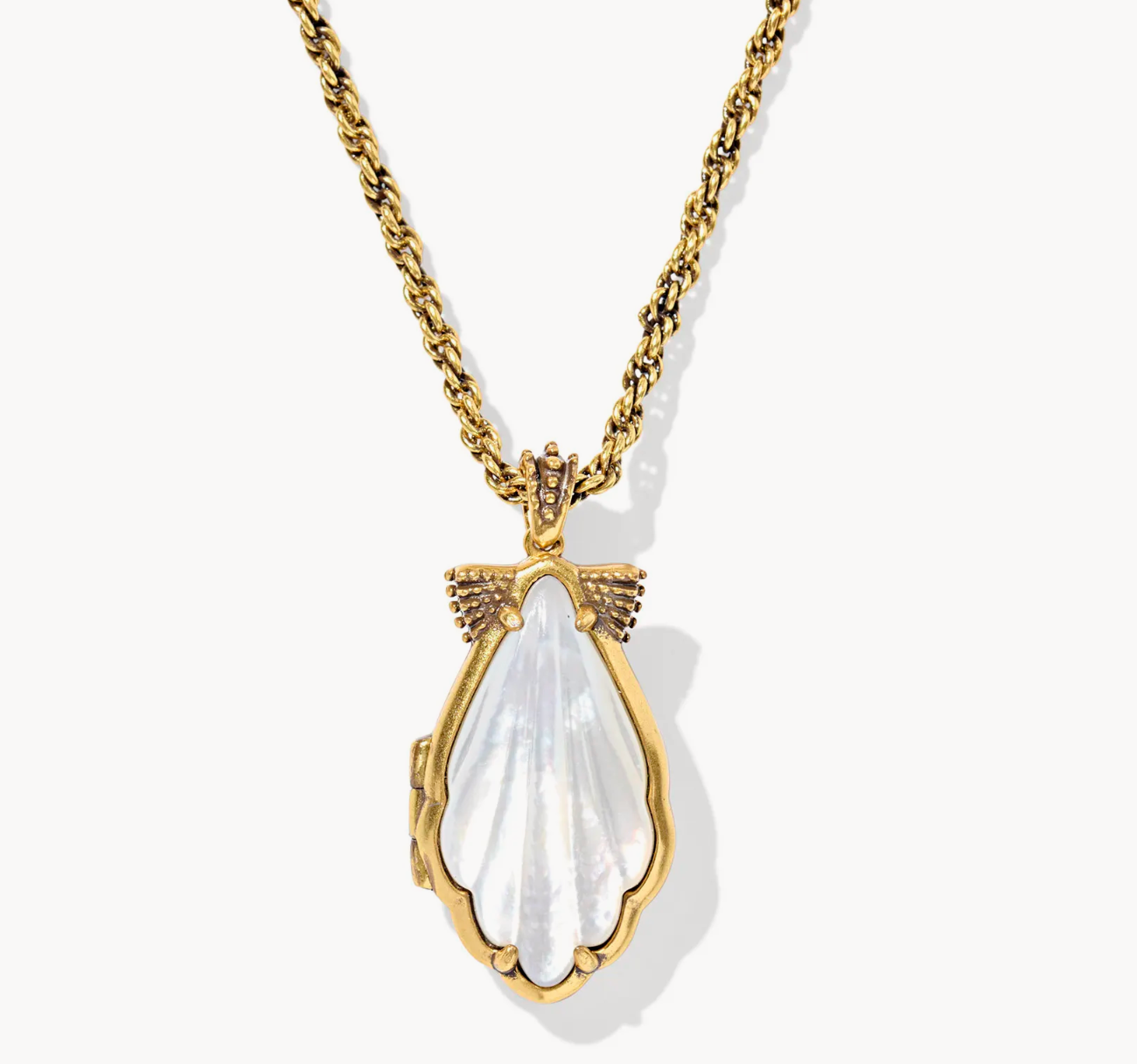Alexa Locket Gold Ivory MOP