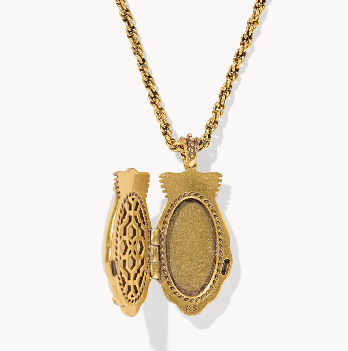 Alexa Locket Gold Ivory MOP
