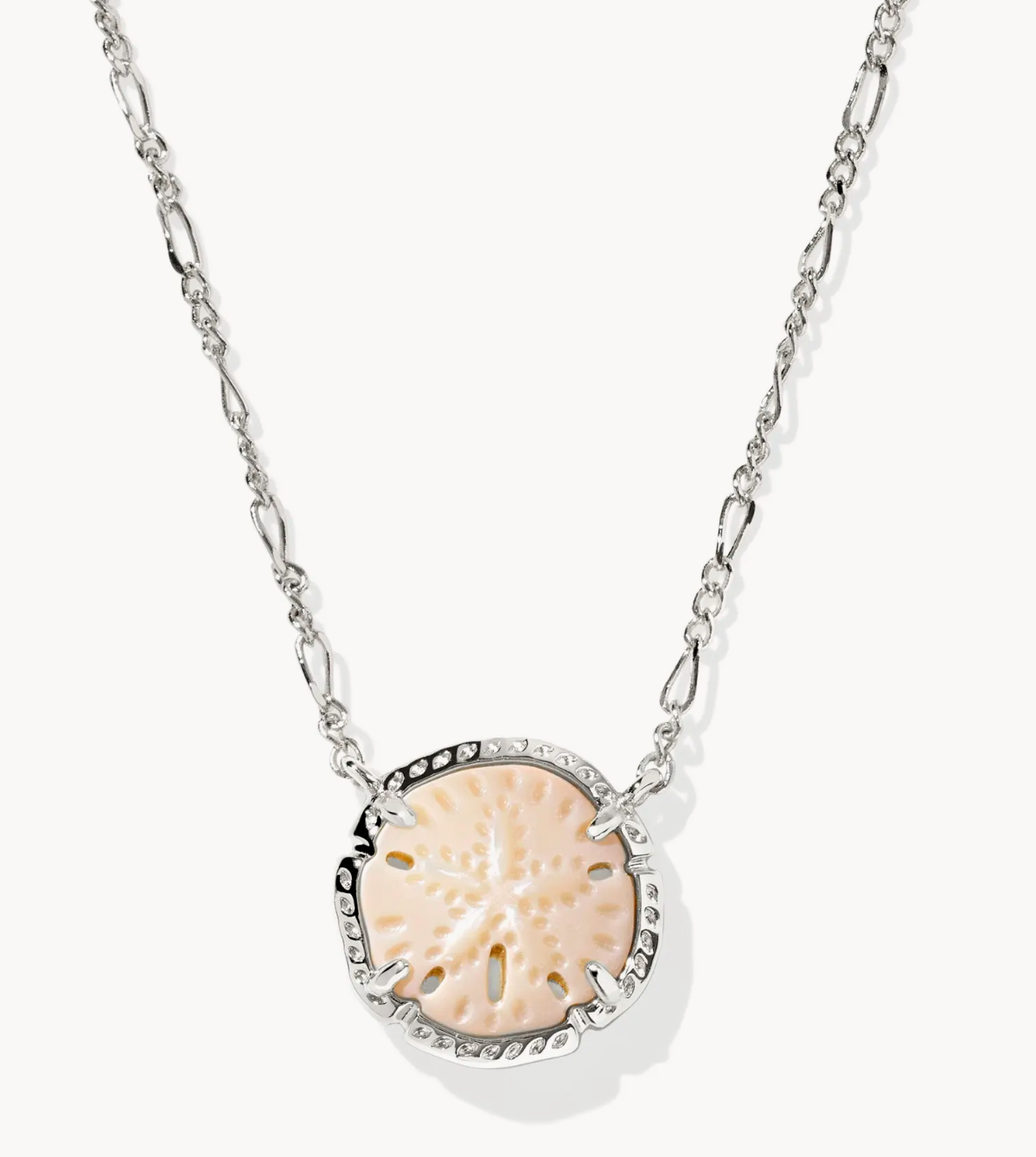 Sand Dollar Silver Pendant Necklace