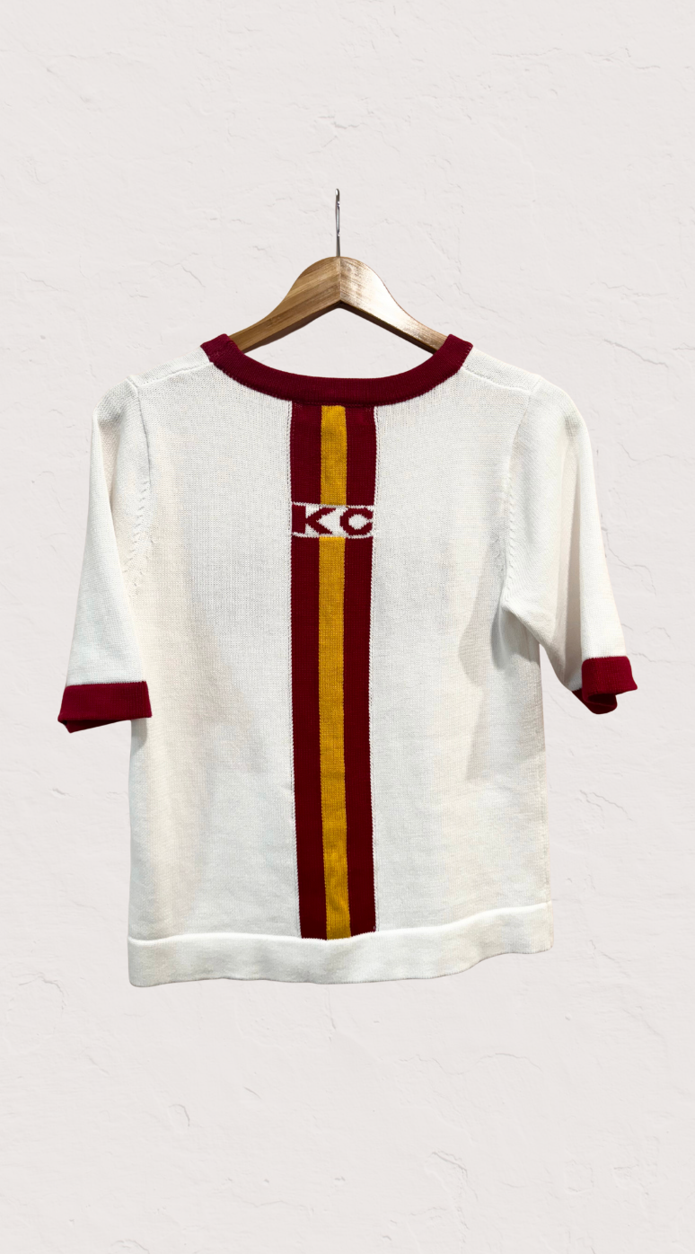 KC Chiefs Short Sleeve Sweater