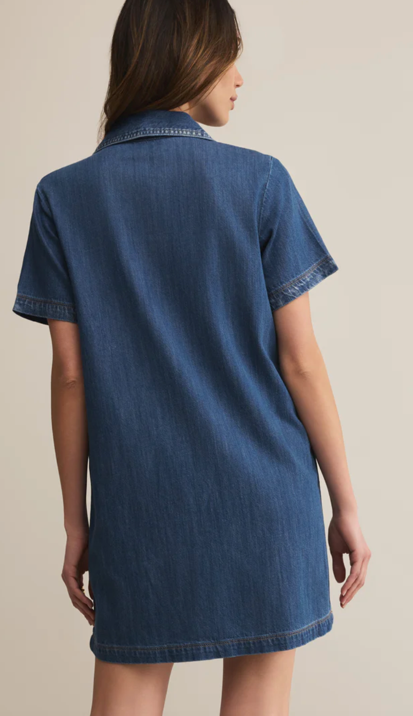 Z Supply Kellie Denim Mini Dress
