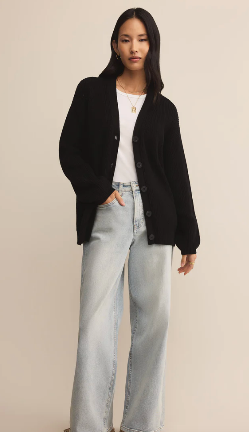 Z Supply Voyager Cardigan Black