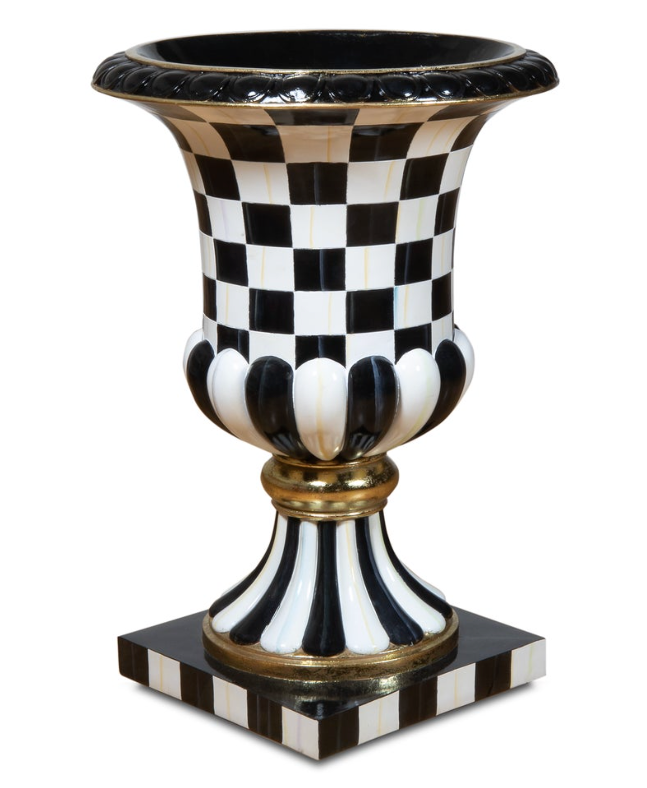 Courtly Check Pedestal Urn