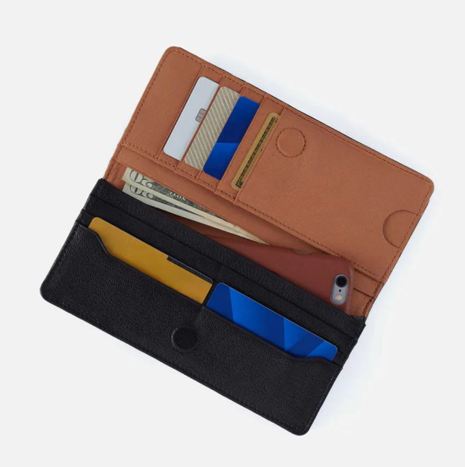 HOBO Hutton Large Wallet - Black