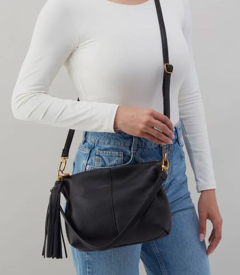 HOBO Kori Crossbody - Black Pebbled Leather
