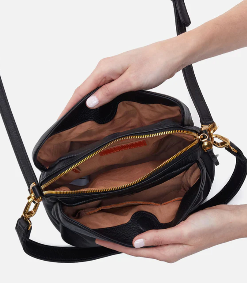 HOBO Starr Convertible Shoulder Bag - Black Pebbled Leather