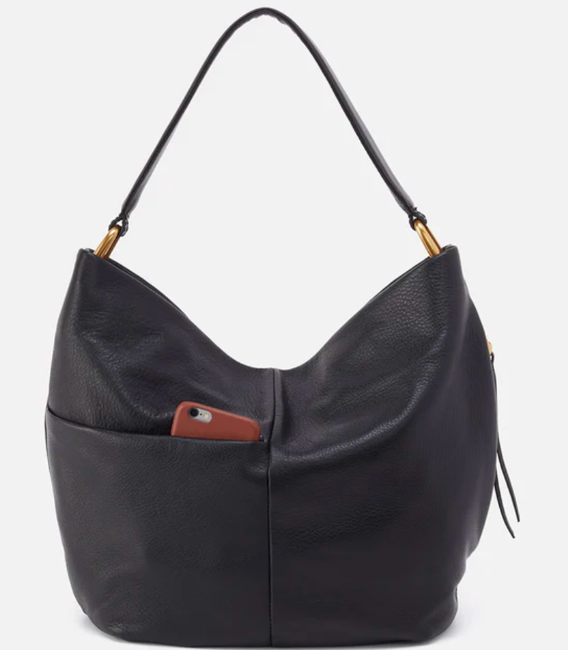 HOBO Harley Hobo - Black Pebbled Leather