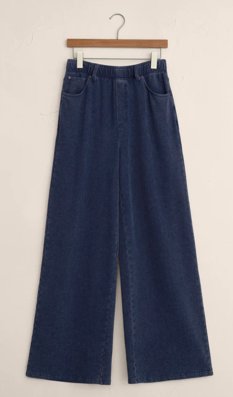 Z Supply Entourage Knit Denim Pant - Indigo