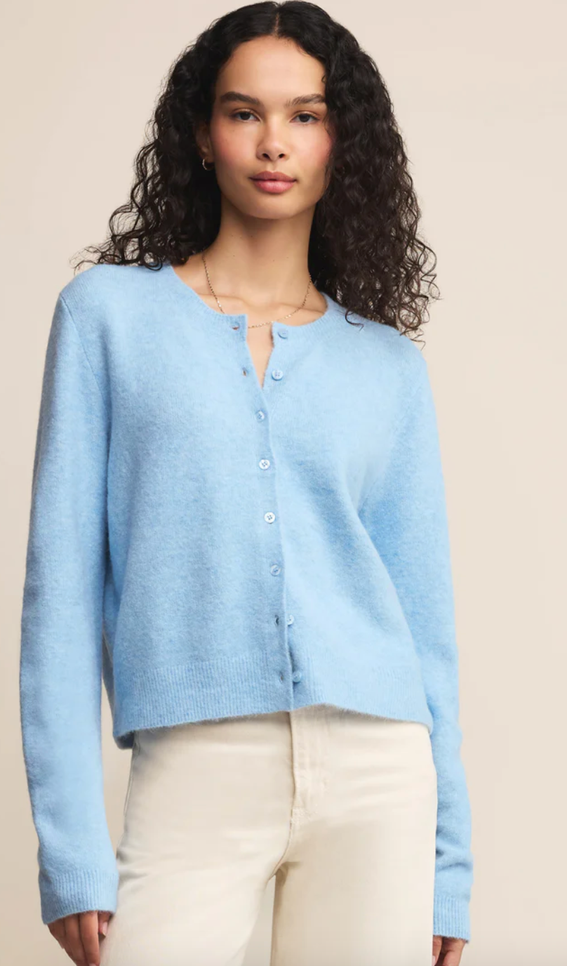 Z Supply Medina Cardigan Serene Blue