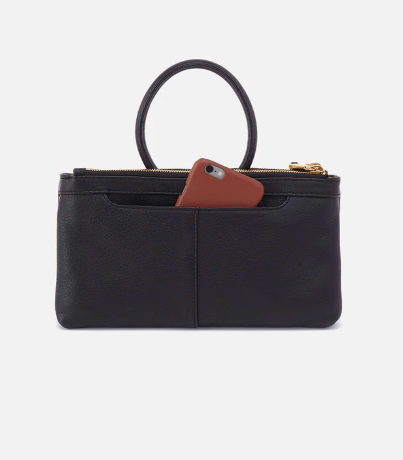 HOBO Sable Crossbody - Black Pebbled Leather / Stud